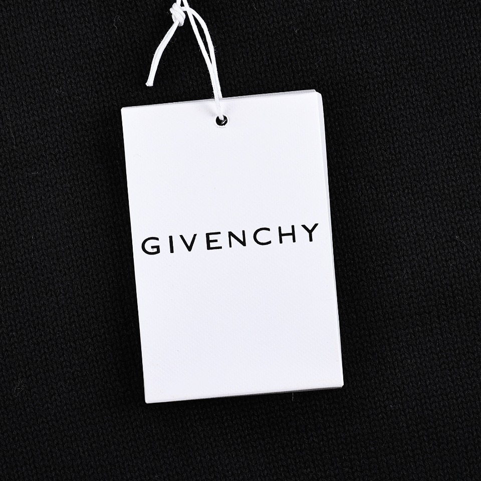 Givenchy/纪梵希24SS四星字母五角星破旧圆领毛衣