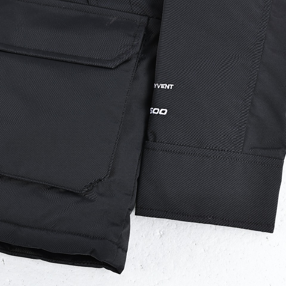 北面THE NORTH FACE 品牌Logo刺绣连帽毛领拉链羽绒服