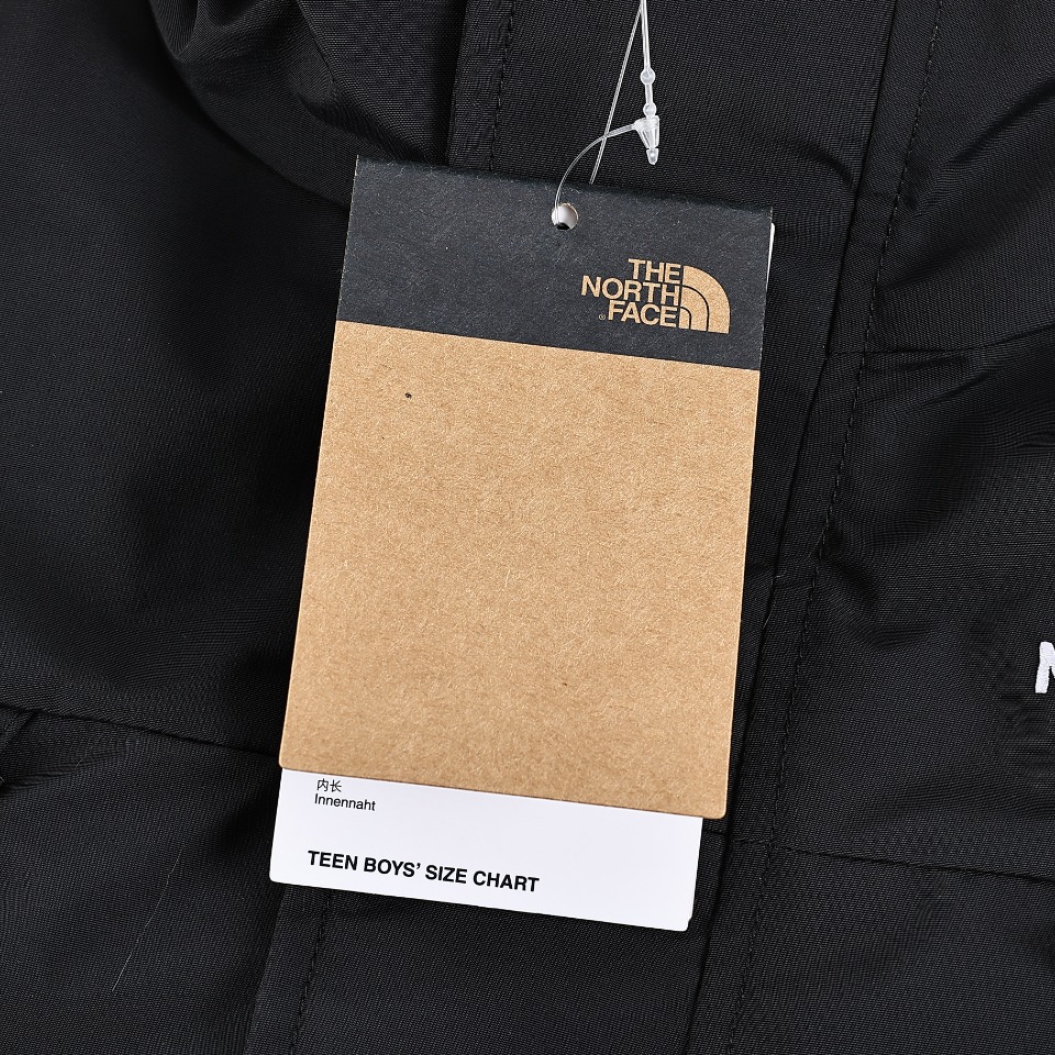 北面THE NORTH FACE 品牌Logo刺绣连帽毛领拉链羽绒服