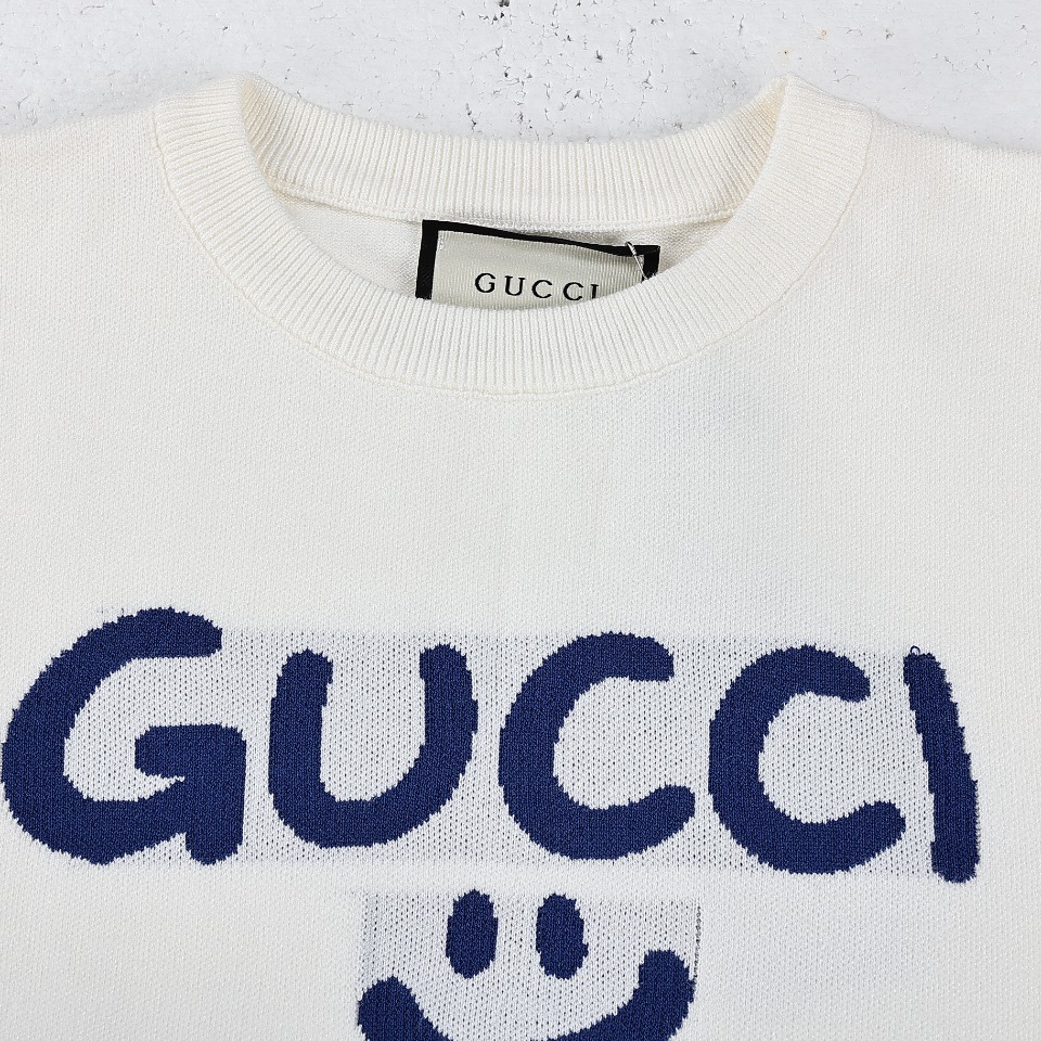 GUCCI/古驰 23ss涂鸦笑脸标识圆领卫衣