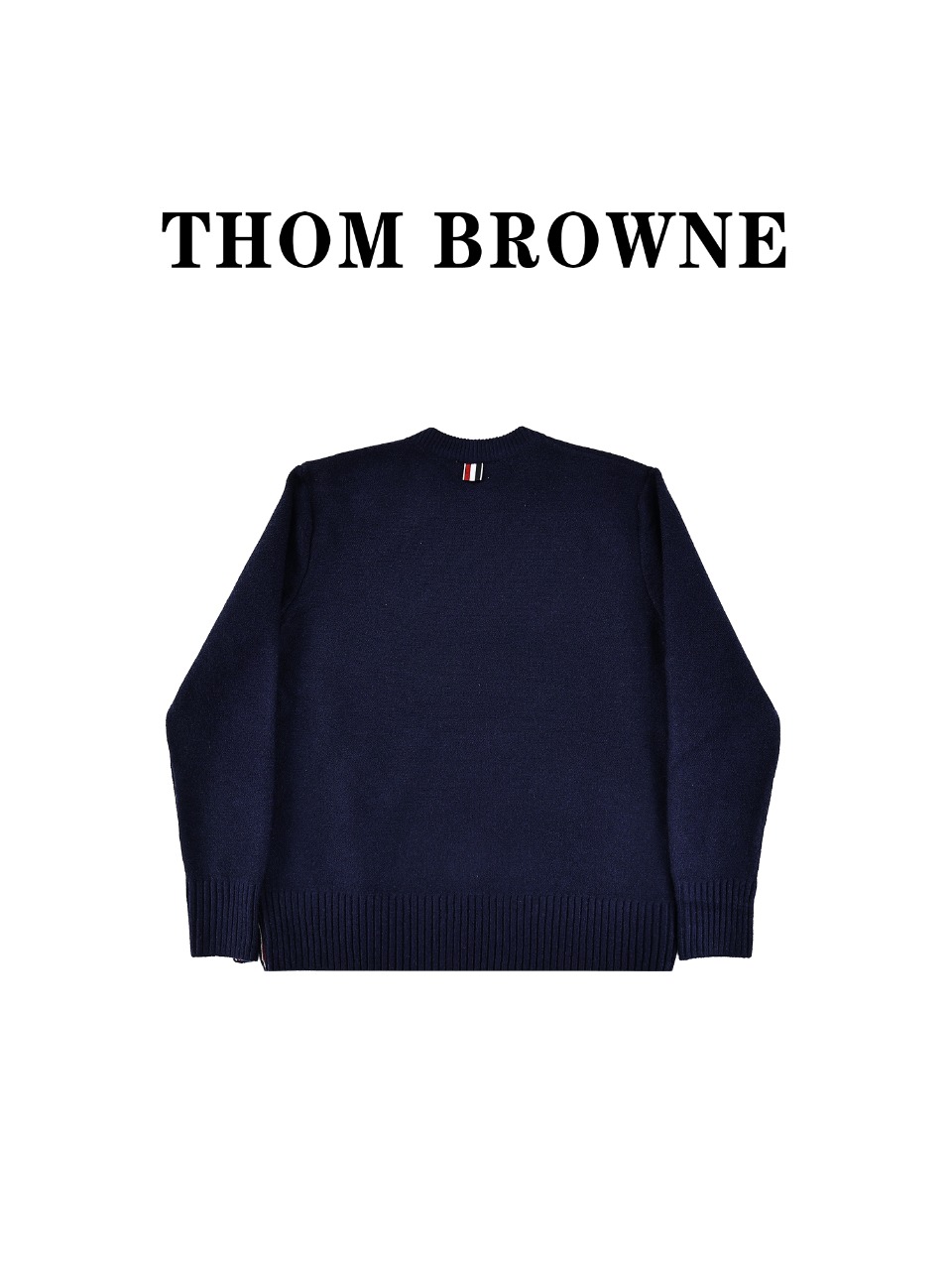 THOM BROWNE 汤姆布朗 TB 23ss新季产品四条纹圆领套头毛衣