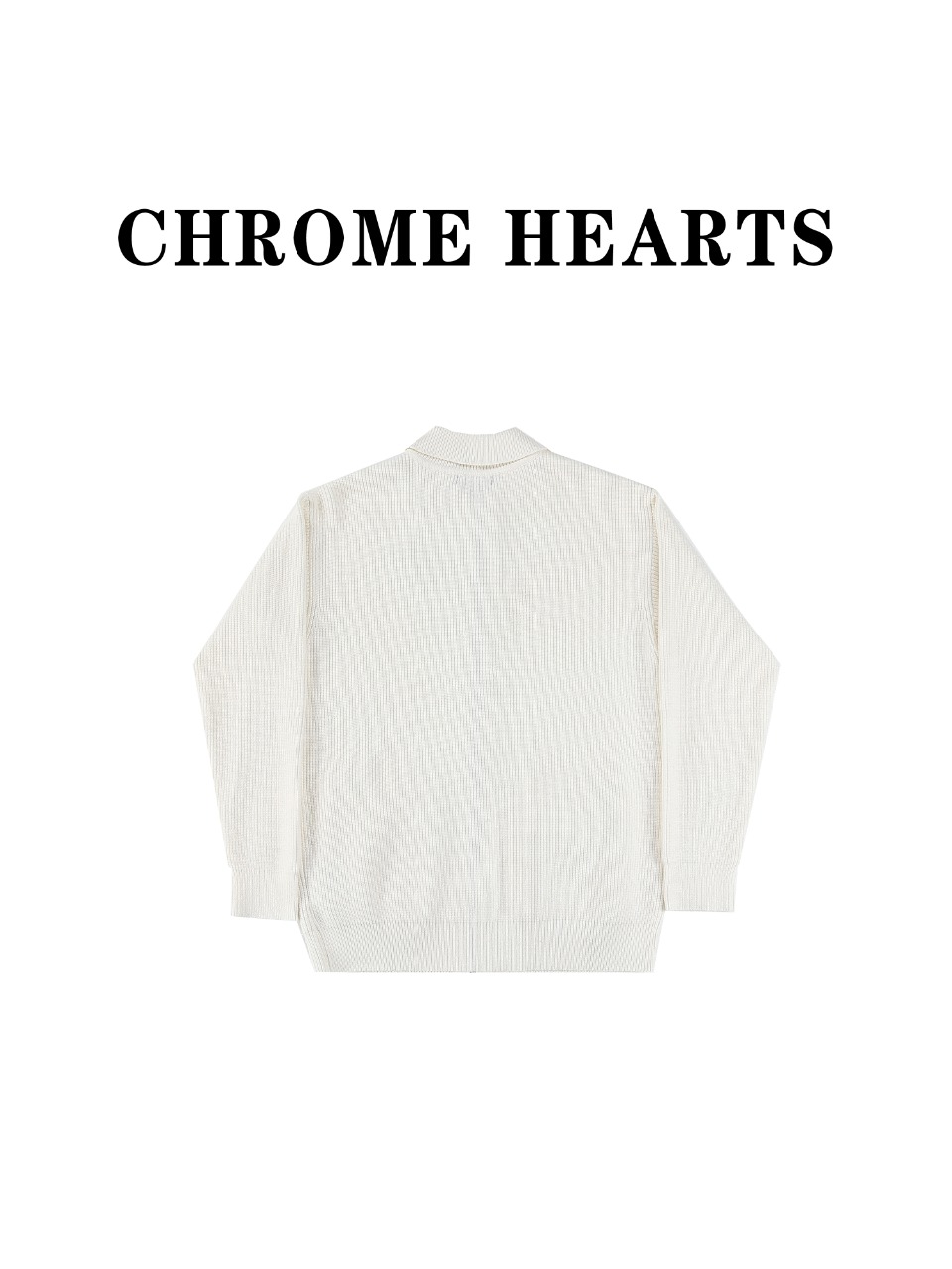 Chrome hearts克罗心23十字架装饰拉链开衫毛衣