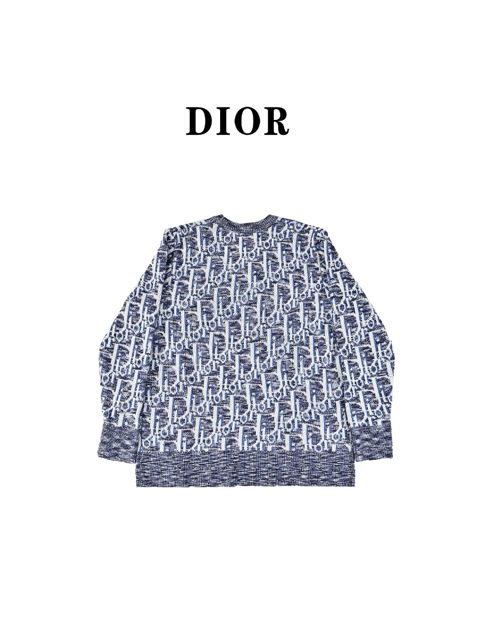 Dior/迪奥 24Fw CD 老花针织经典logo满印提花圆领毛衣