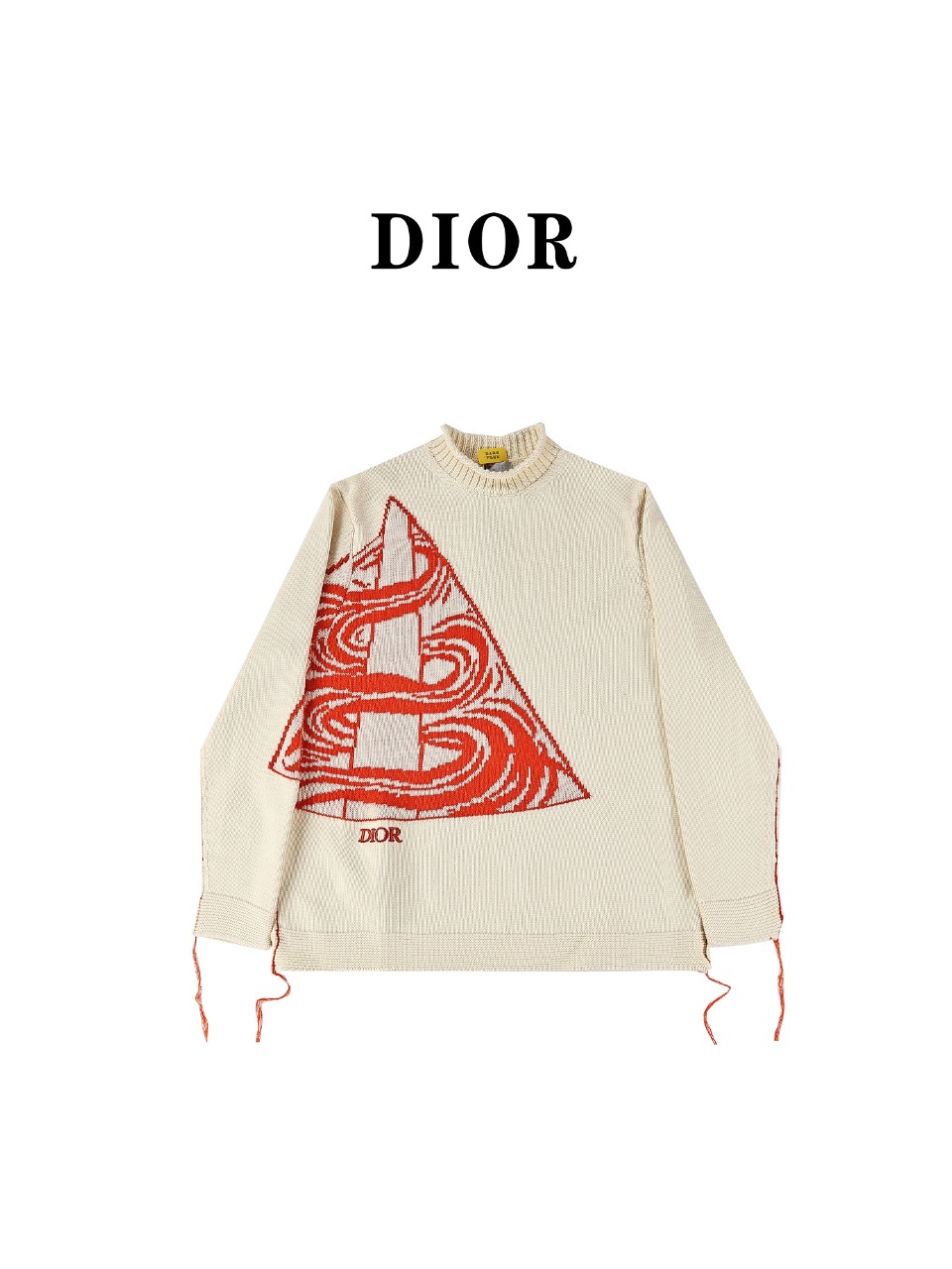 Dior/迪奥 24Fw CD 刺绣logo三角织线毛衣