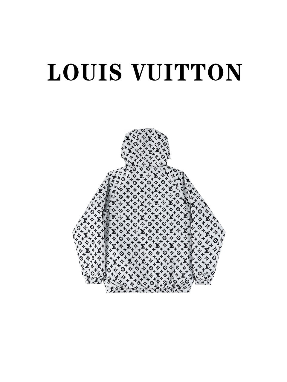 Louis vuitton路易威登24ss 双面穿老花棉服连帽冲锋外套