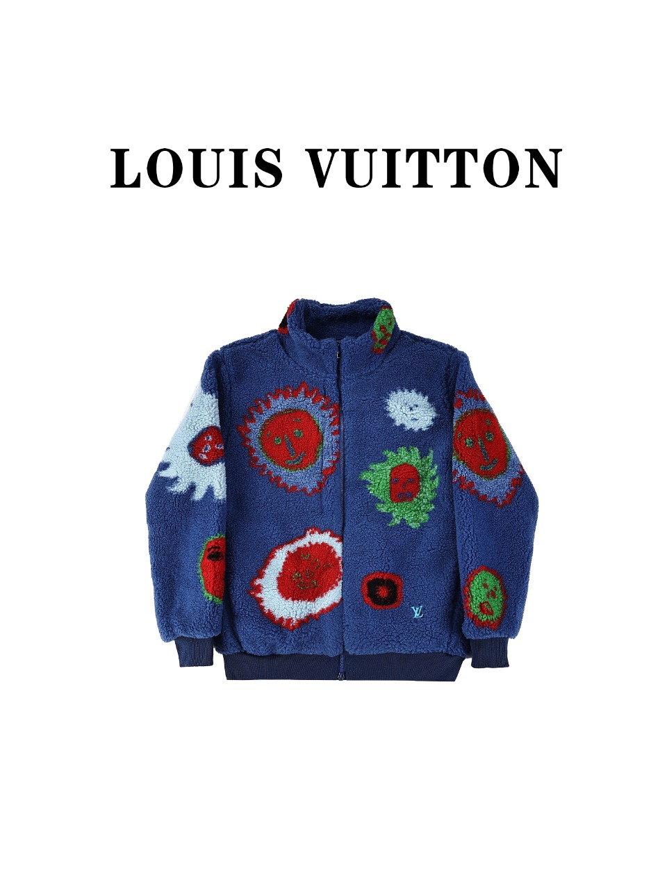 Louis vuitton 路易威登24ss LV X 草间弥生限定联名款彩色羊羔毛外套