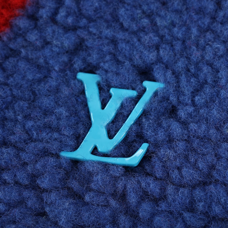 Louis vuitton 路易威登24ss LV X 草间弥生限定联名款彩色羊羔毛外套