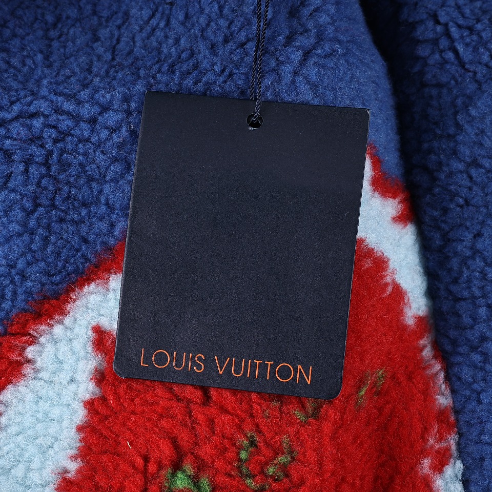 Louis vuitton 路易威登24ss LV X 草间弥生限定联名款彩色羊羔毛外套