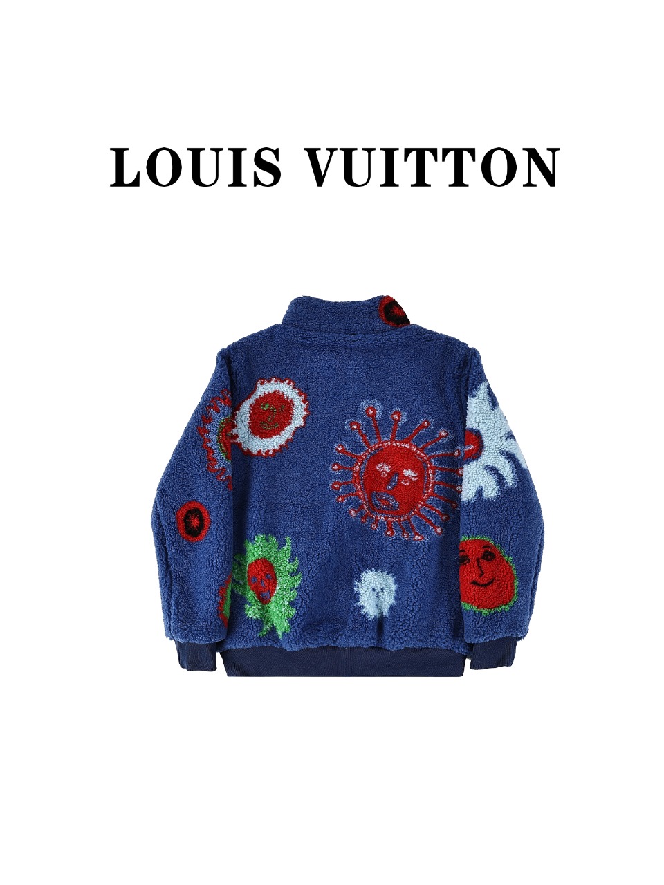 Louis vuitton 路易威登24ss LV X 草间弥生限定联名款彩色羊羔毛外套