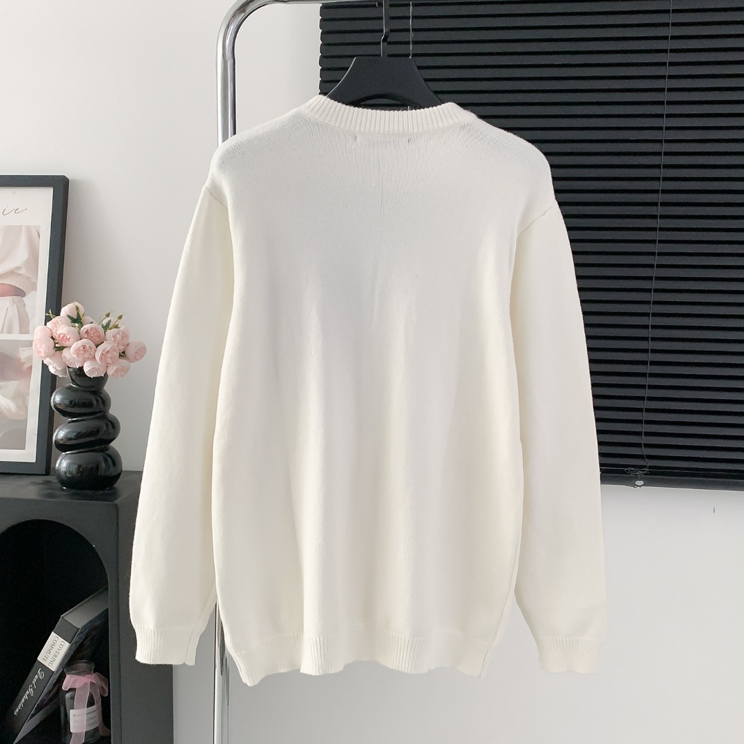 Louis Vuitton High-Quality Italian Fabric Sweaters and Shirts in White (CDC M52) - 图片 2