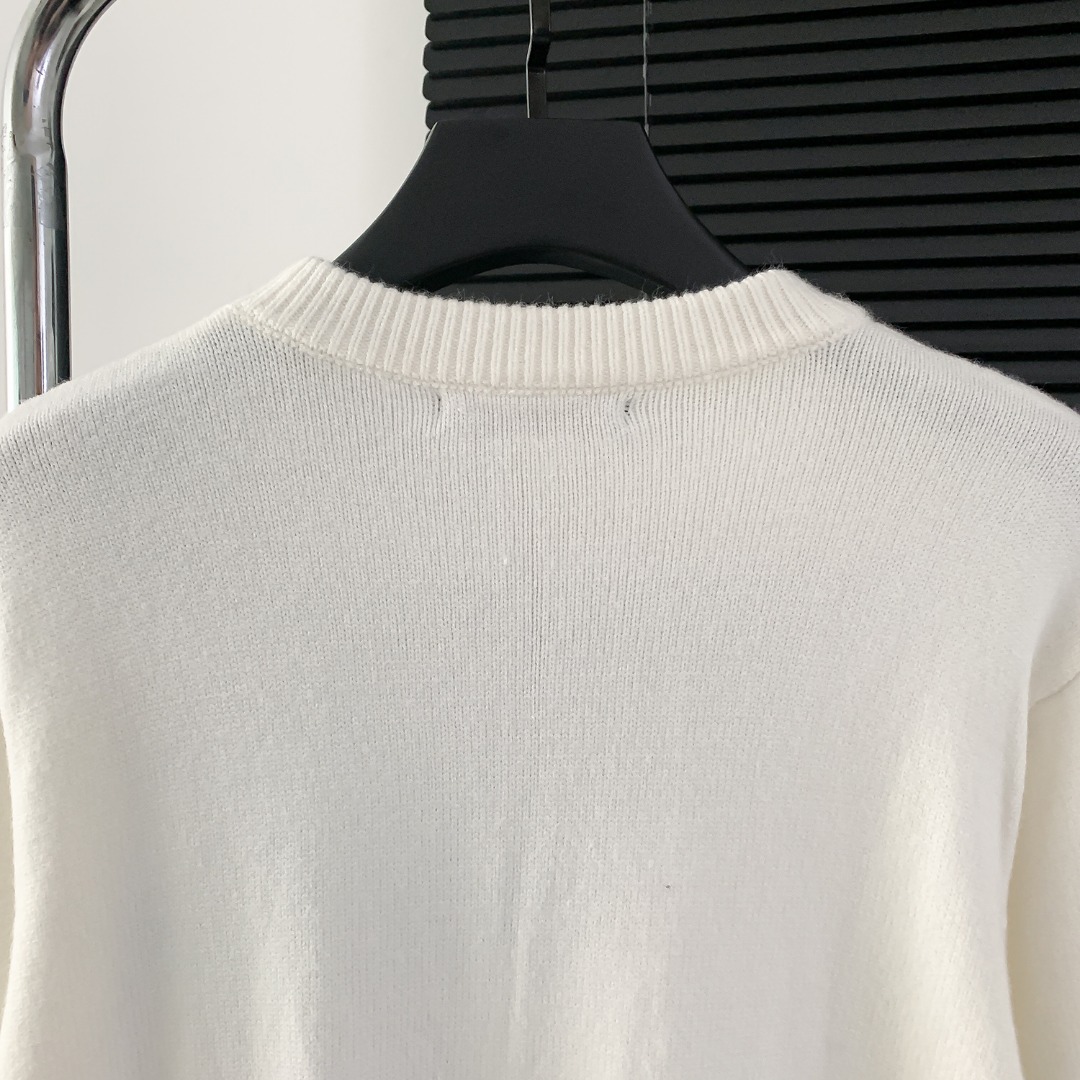 Louis Vuitton High-Quality Italian Fabric Sweaters and Shirts in White (CDC M52) - 图片 8
