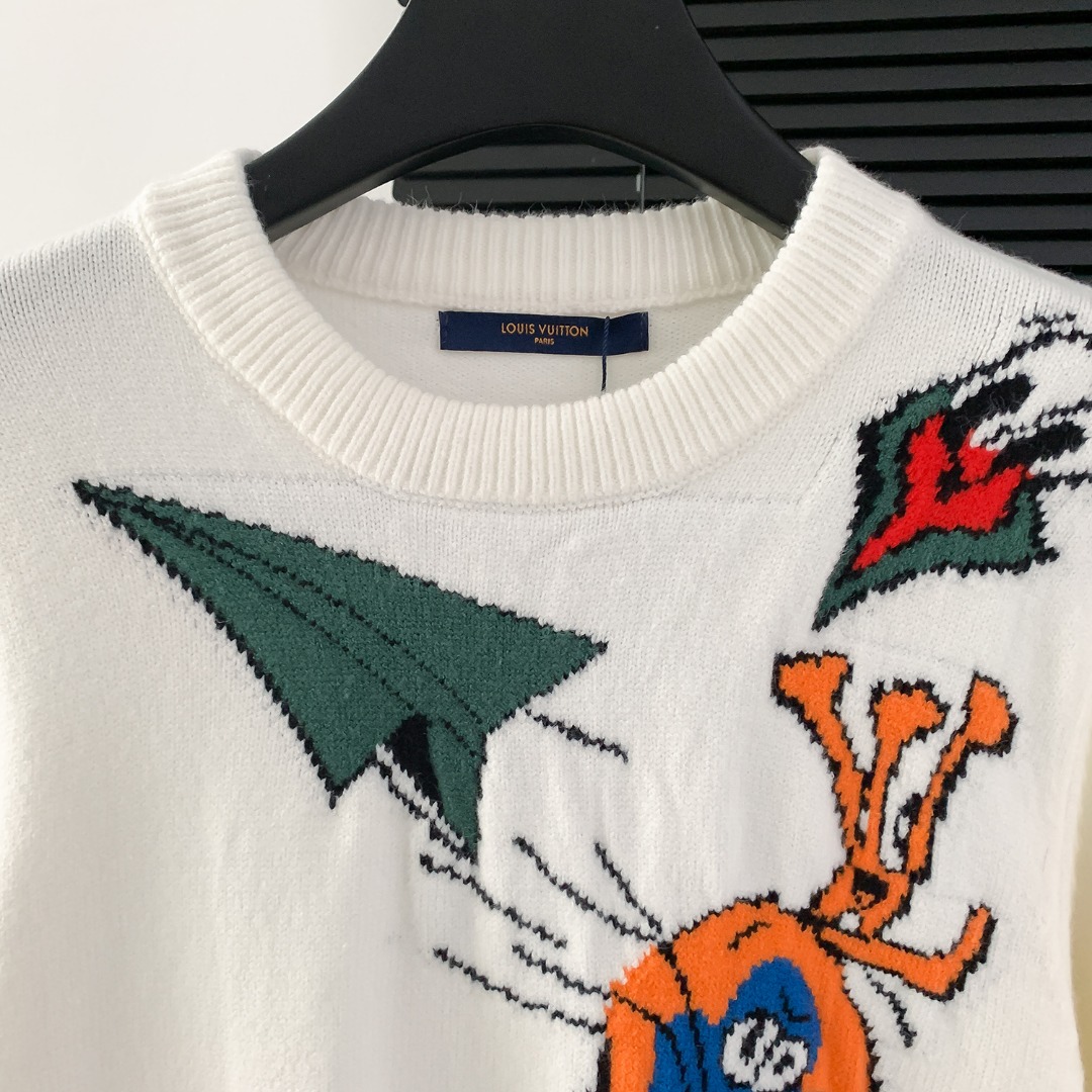 Louis Vuitton High-Quality Italian Fabric Sweaters and Shirts in White (CDC M52) - 图片 3
