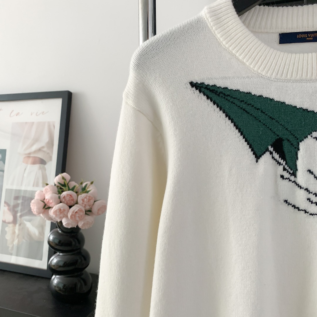Louis Vuitton High-Quality Italian Fabric Sweaters and Shirts in White (CDC M52) - 图片 5