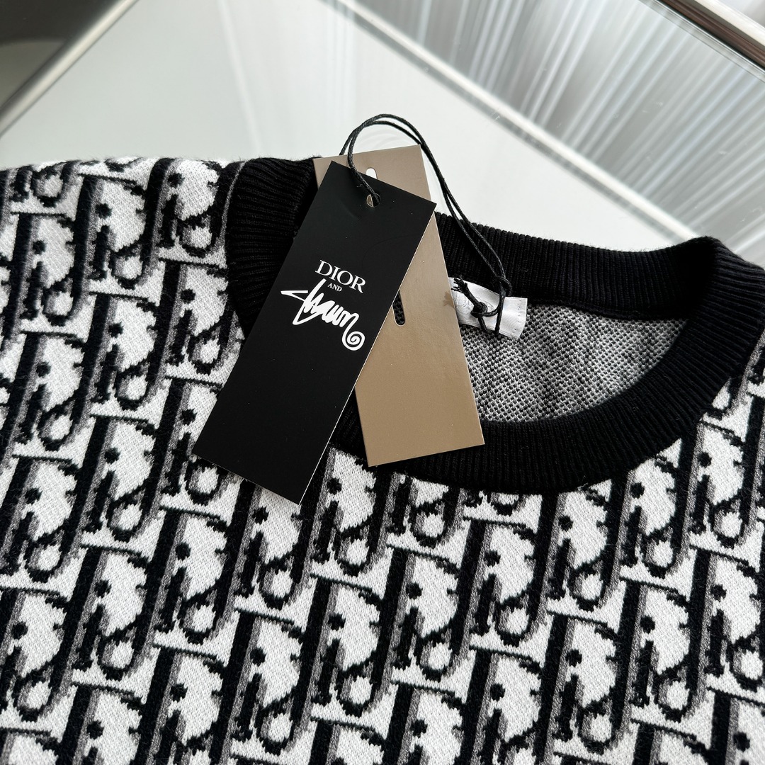 Trendy Round-Collar Sweater in Dior’s Autumn/Winter Collection: CDC M81 Details. - 图片 6