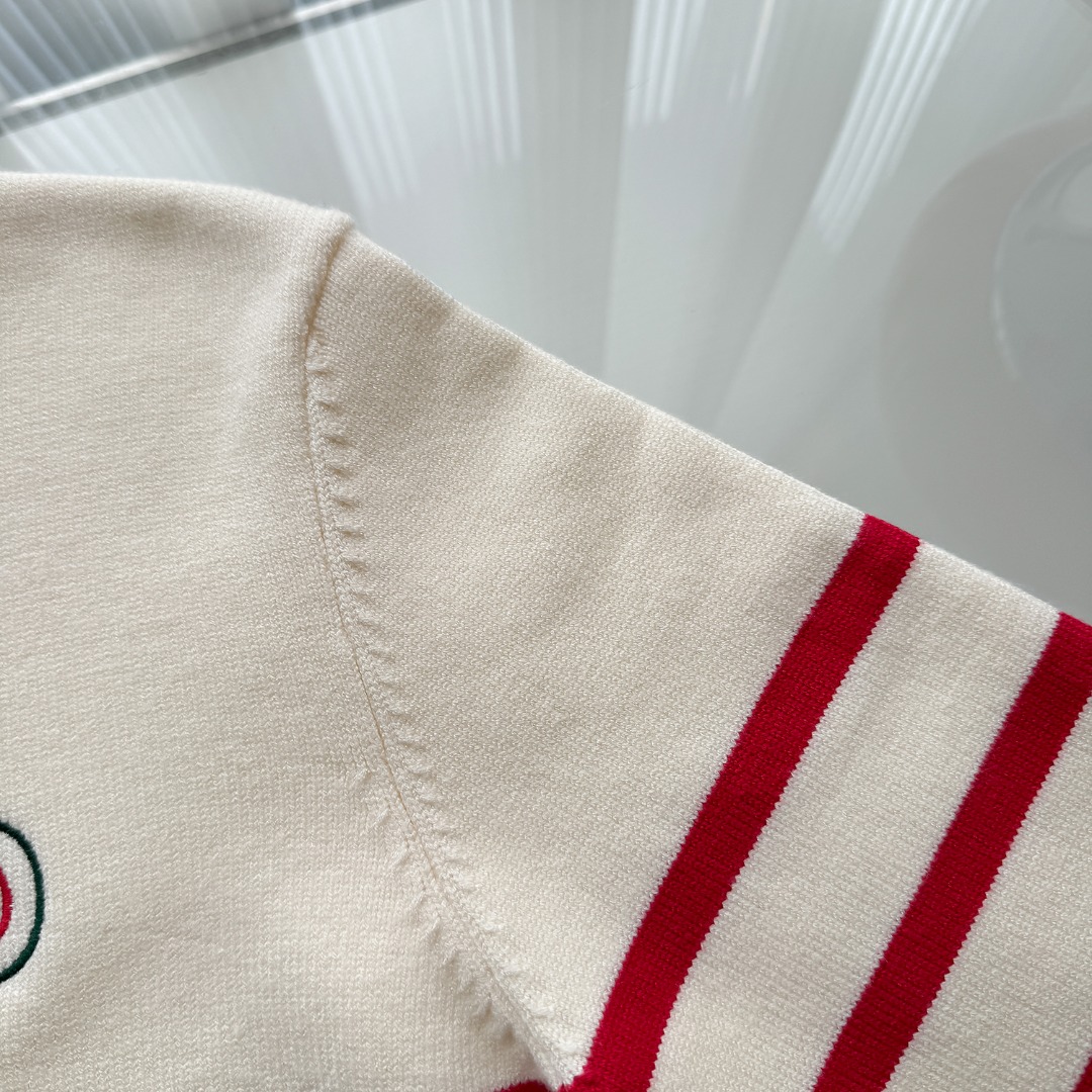 High-Quality Italian Imported Gucci Striped Sweaters in CDC M86 Section - 图片 5