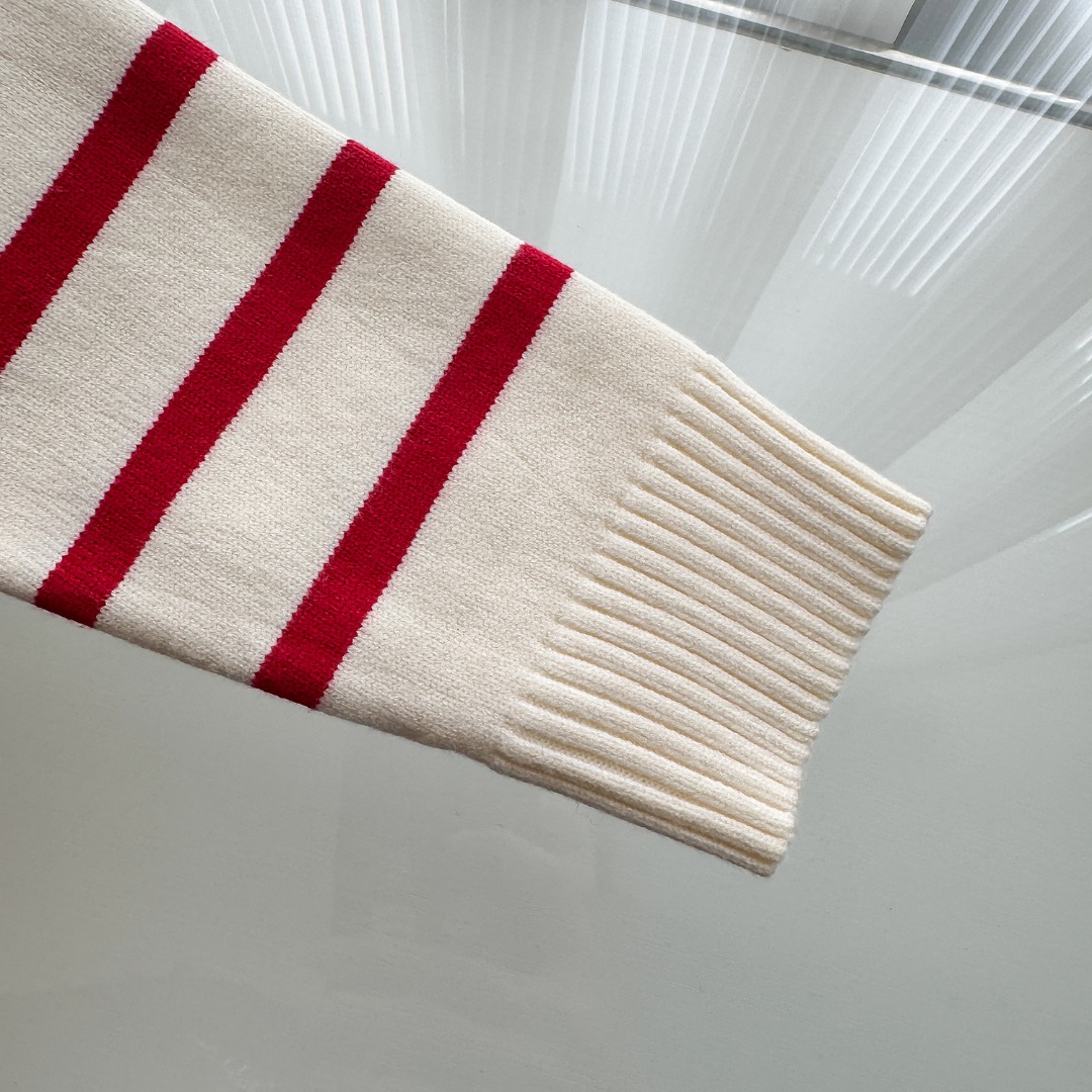 High-Quality Italian Imported Gucci Striped Sweaters in CDC M86 Section - 图片 6