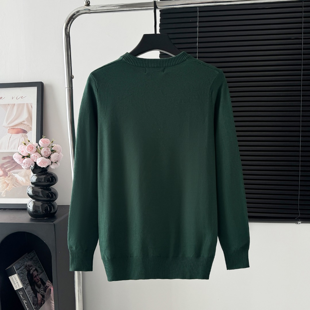 Prada Italian Sweater: High-Quality, Durable, Stylish Collection in Ink Green - 图片 2