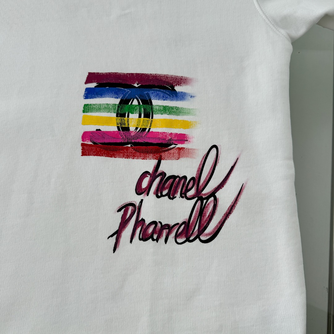 CDC W201: Hand-Painted Collar Clothes in Heavy Cotton Fabric, Sizes XS-L, Black & White. - 图片 8