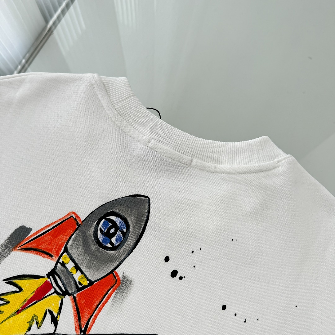 CDC W202: Hand-Painted Collar Clothes in Heavy Cotton Fabric, Black and White Options - 图片 5