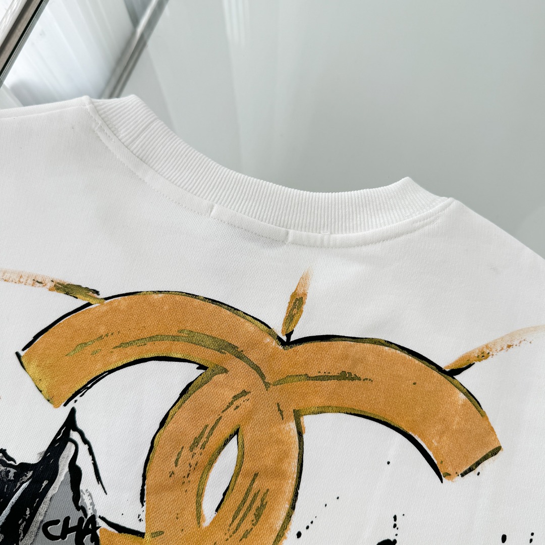 CDC W207: Hand-Painted Collar Clothes in Heavy Cotton Fabric, Black and White Options. - 图片 4