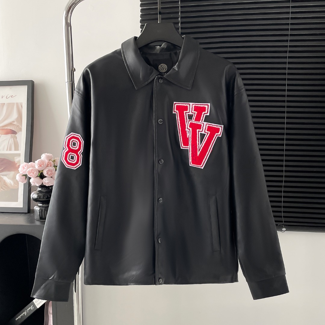 Fashion Jacket CDC W210: Vancechal’s Embroidered Lacer, 2024 Autumn Leather, Super-Foreman Design. - 图片 1
