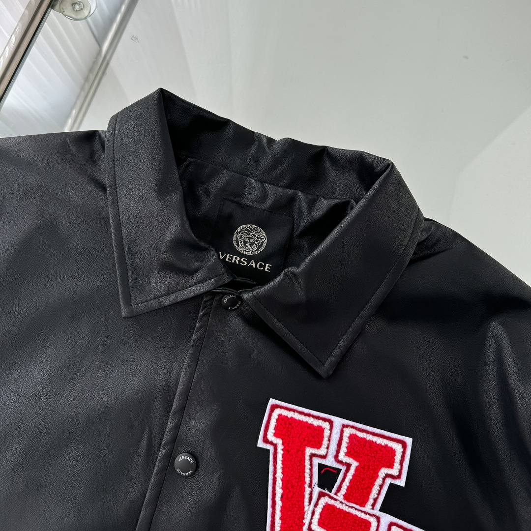 Fashion Jacket CDC W210: Vancechal’s Embroidered Lacer, 2024 Autumn Leather, Super-Foreman Design. - 图片 3