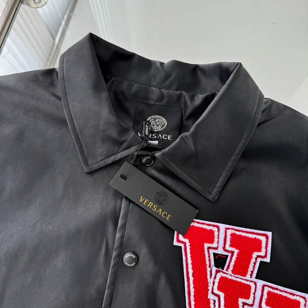 Fashion Jacket CDC W210: Vancechal’s Embroidered Lacer, 2024 Autumn Leather, Super-Foreman Design. - 图片 4
