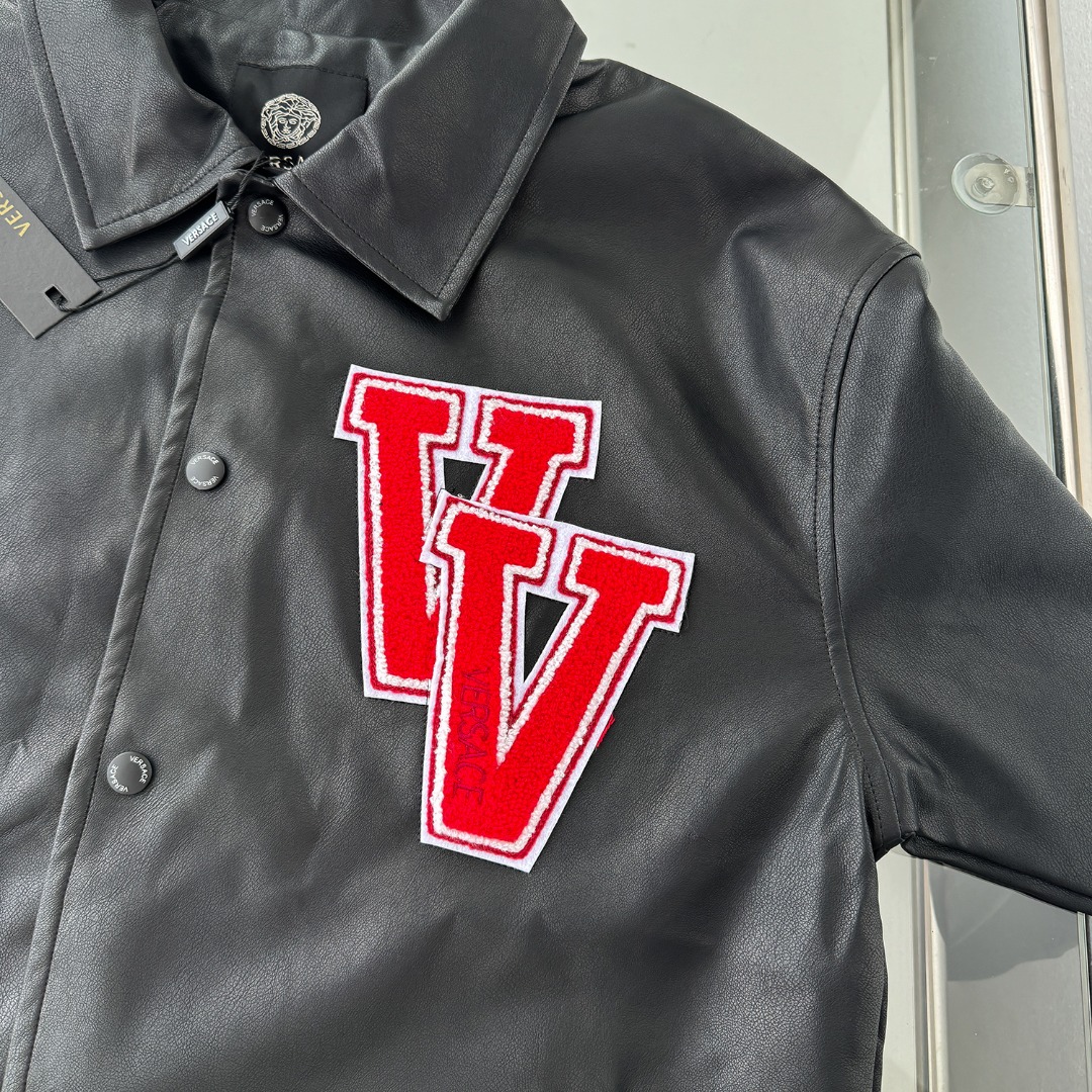 Fashion Jacket CDC W210: Vancechal’s Embroidered Lacer, 2024 Autumn Leather, Super-Foreman Design. - 图片 5