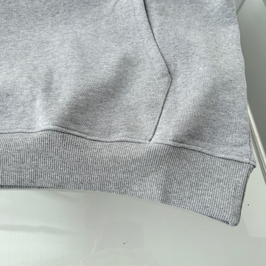 CDC W138 Hooded Pocket Guard in Black Grey, 400 gg Heavy Fabric, Embroidered Details. - 图片 7