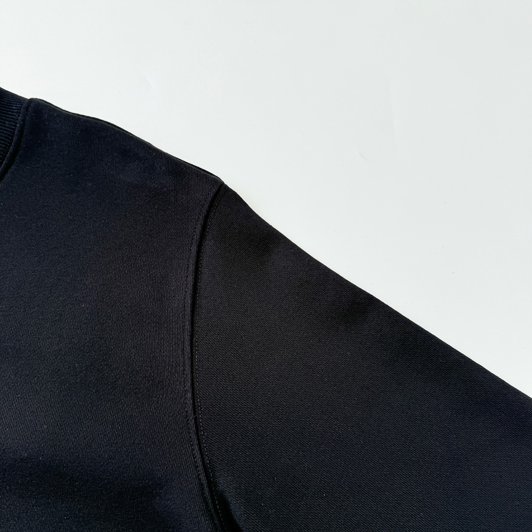 CDC W166: CK Letter Embroidery Round Collar Clothes in Heavy Fabric - 图片 5