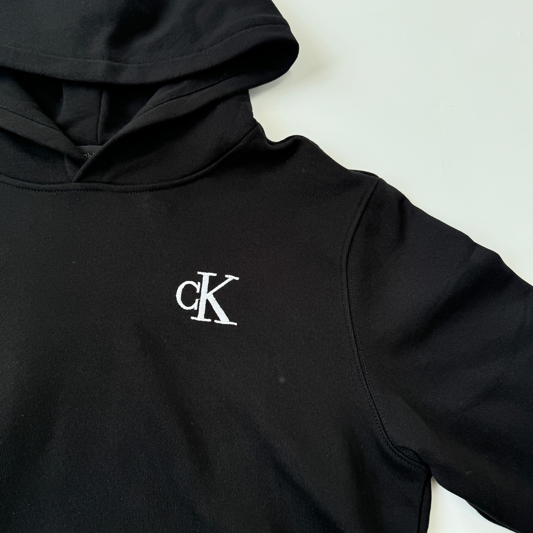 CDC W167: Embroidered CK Hoodie with Heavy Fabric and Detailed Design - 图片 4