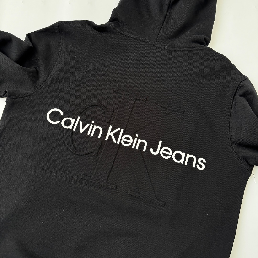 CDC W167: Embroidered CK Hoodie with Heavy Fabric and Detailed Design - 图片 5