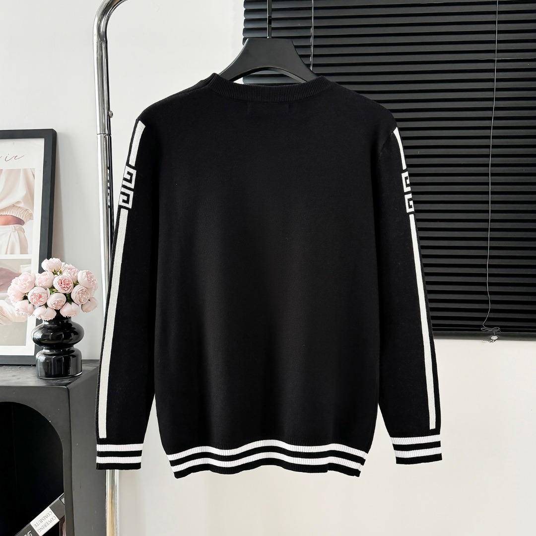 High-Quality Italian Fabric Sweaters and Shirts in Black – CDC M109 Collection - 图片 2