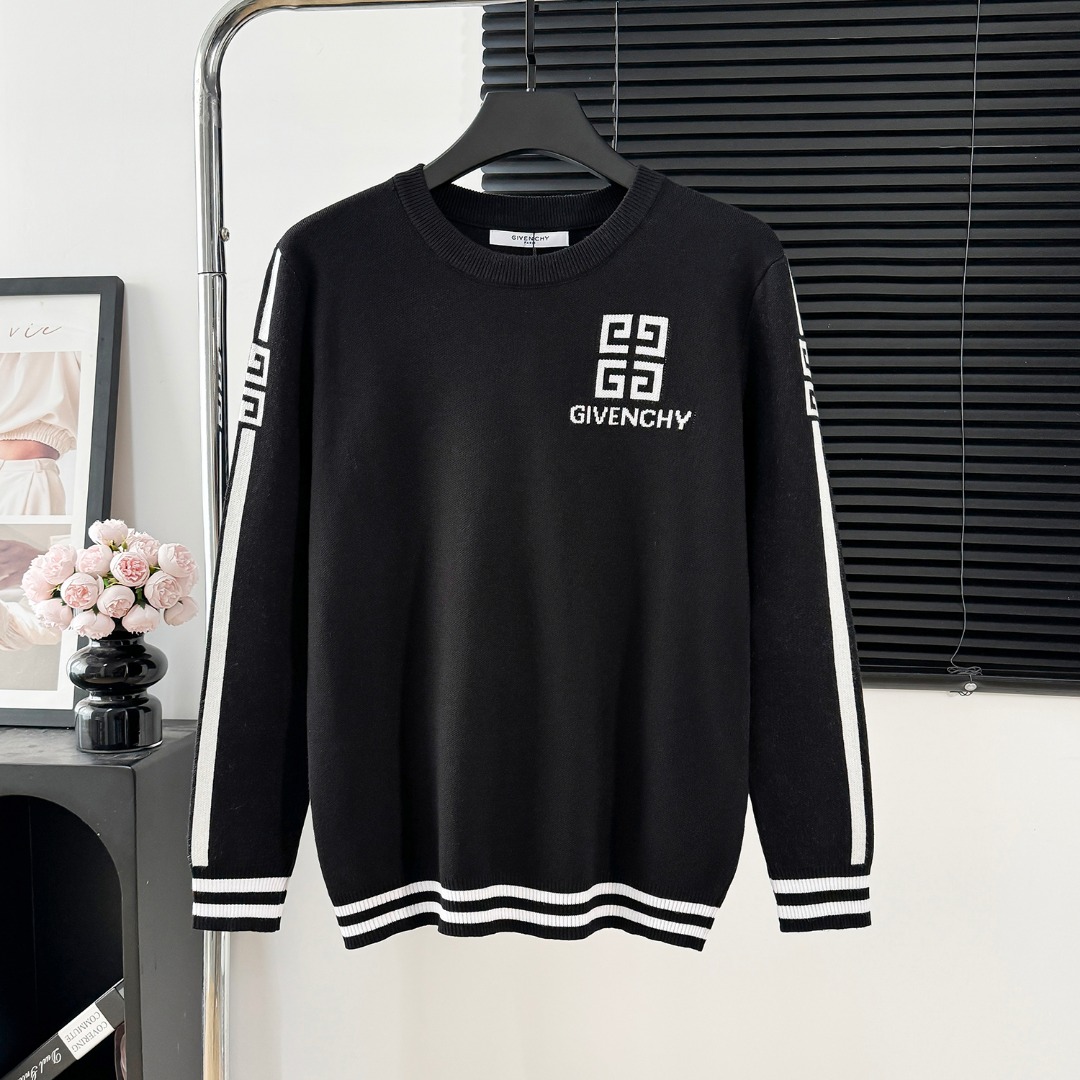 High-Quality Italian Fabric Sweaters and Shirts in Black – CDC M109 Collection - 图片 1