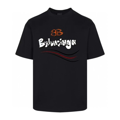 Balenciaga Printed Cotton T-Shirt - Comfortable, Loose Fit, Unisex Design 1 Balenciaga Printed Cotton T-Shirt - Comfortable, Loose Fit, Unisex Design