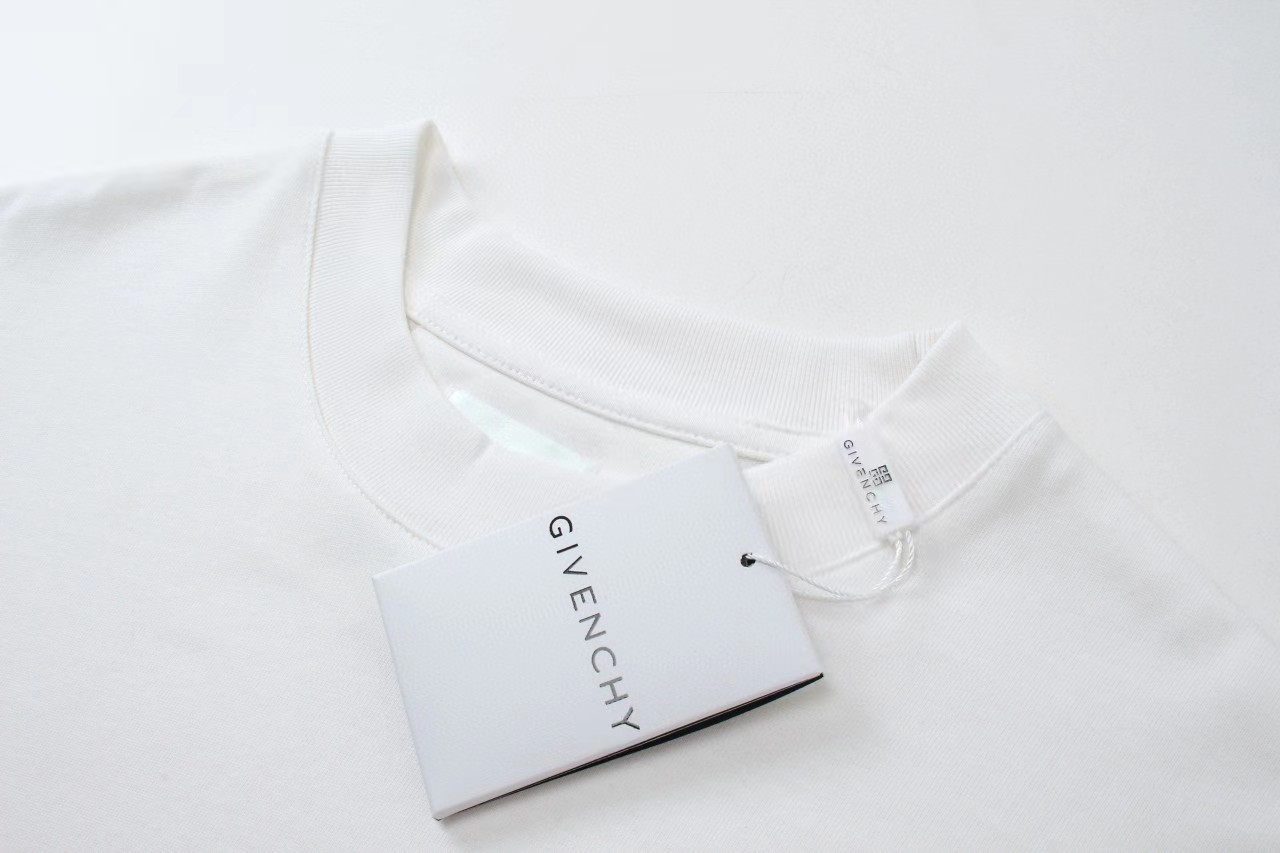 P细节图官网品质#Givenchy#纪梵希.字母动物印花T恤官方原版定制GIV全棉双纱面料克重280g手