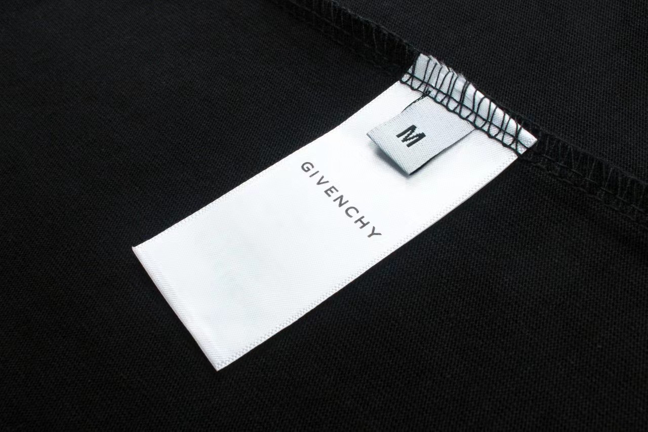 P细节图官网品质#Givenchy#纪梵希.火焰圆圈标识印花短袖T恤官方原版定制GIV全棉双纱面料克重2