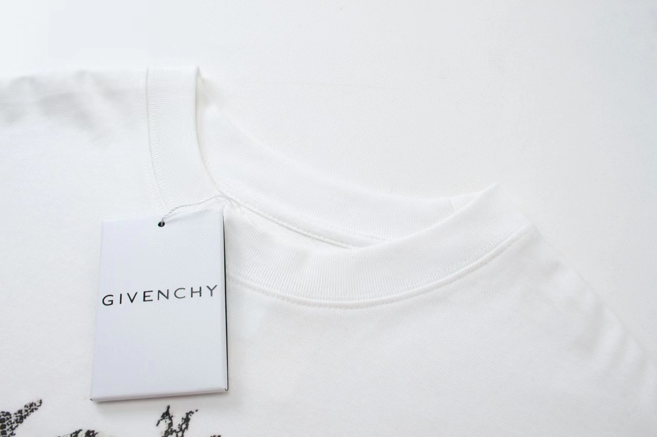 P细节图官网品质#Givenchy#纪梵希.24SS龙年限定直喷印花新款短袖T恤官方原版定制GIV全棉双