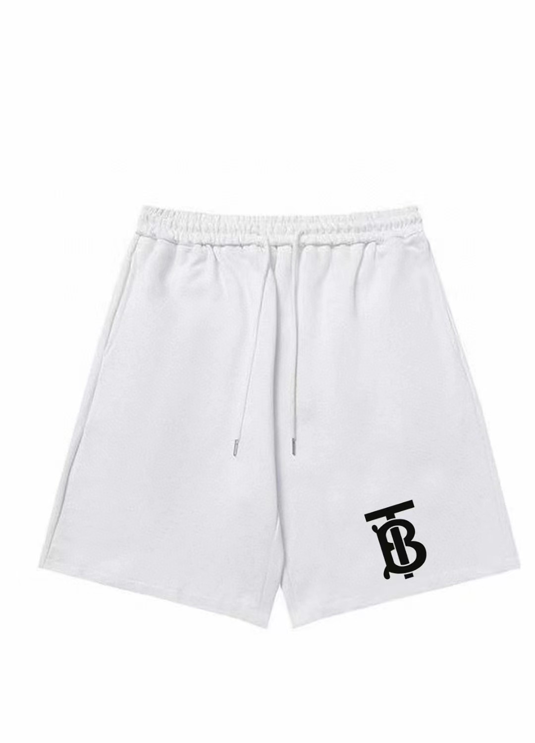 Burberry Clothing Shorts Black White Printing Unisex Spring/Summer Collection Fashion