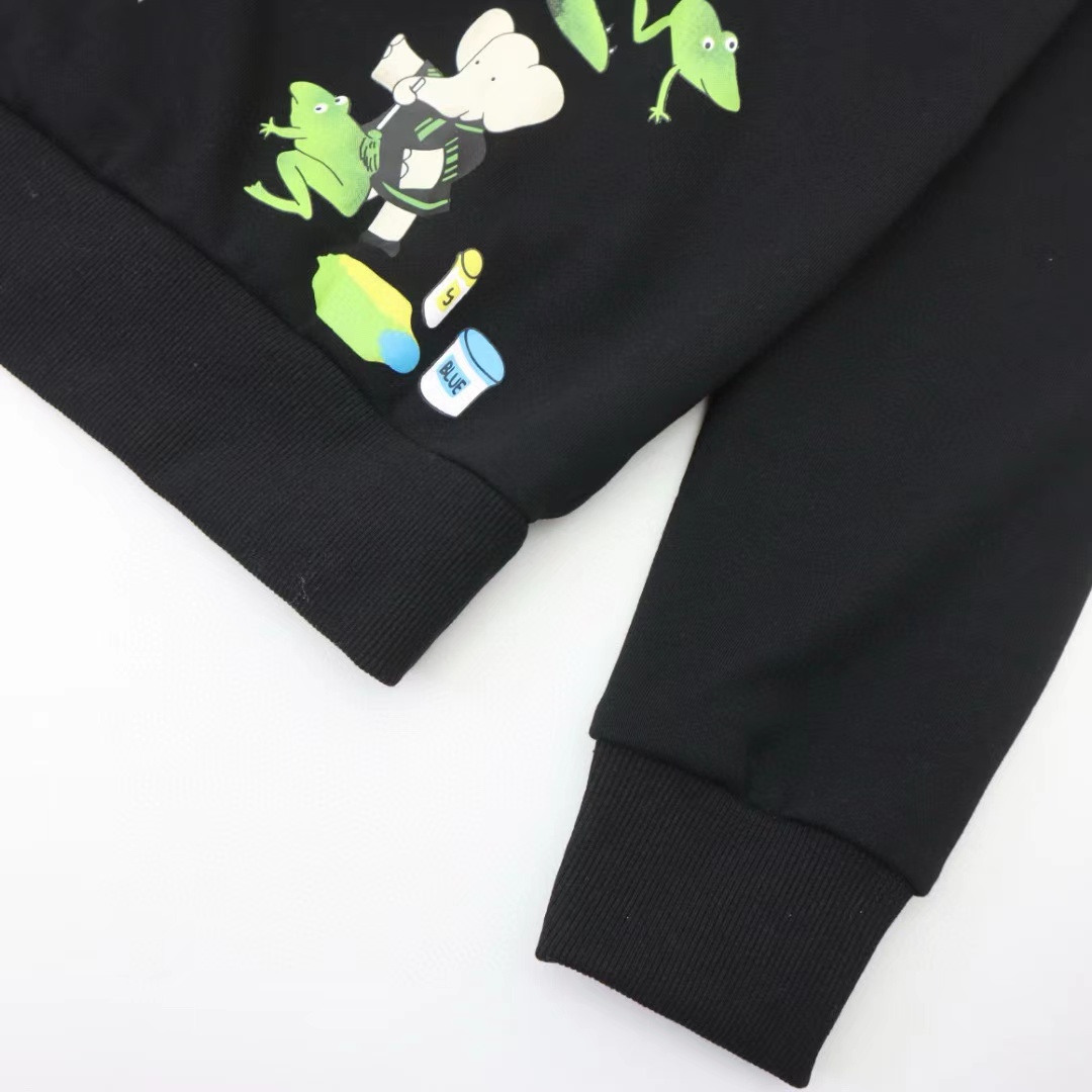 High-Quality Cotton Clothing with Digital Printing in Black and White, Various Sizes. - 图片 7