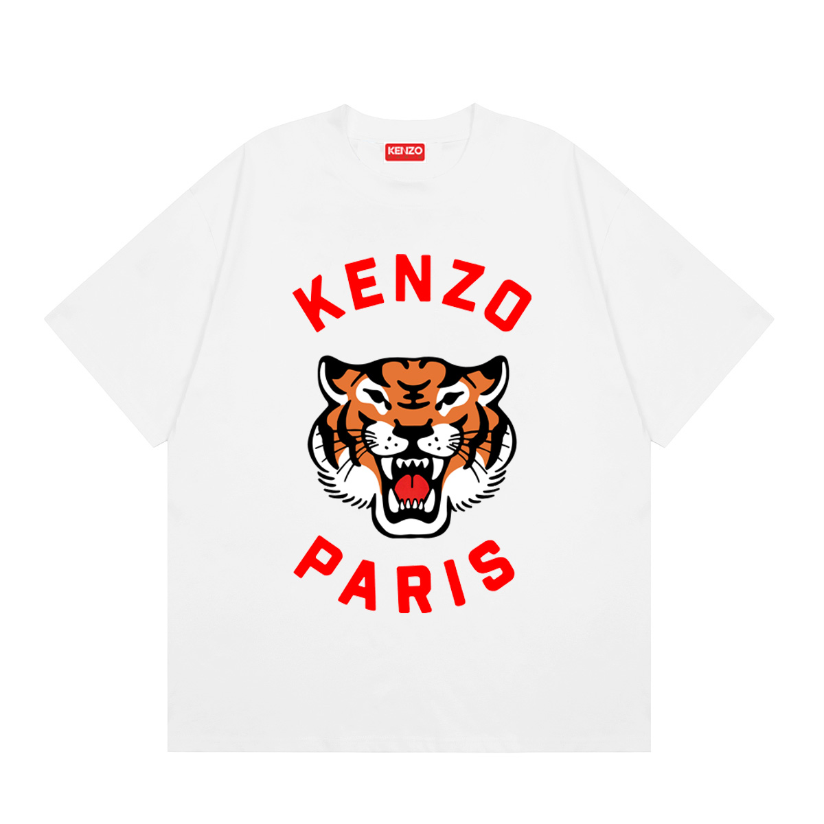 🅿️60 KENZO 24 nueva entrada de primavera/verano para hombre y mujer, camiseta casual con estampado de cabeza…