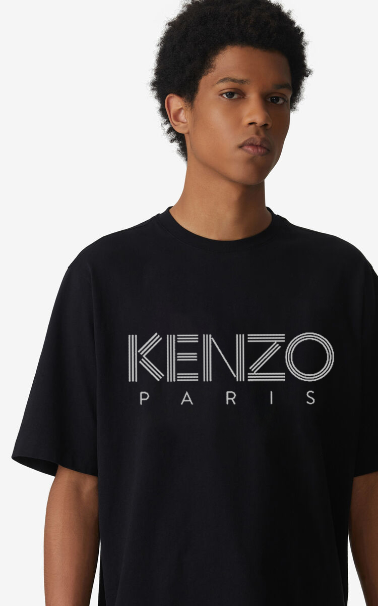 Camiseta de manga corta con cuello redondo y estampado KENZO, nueva primavera 2020, estampado de LOGO personalizado tri…