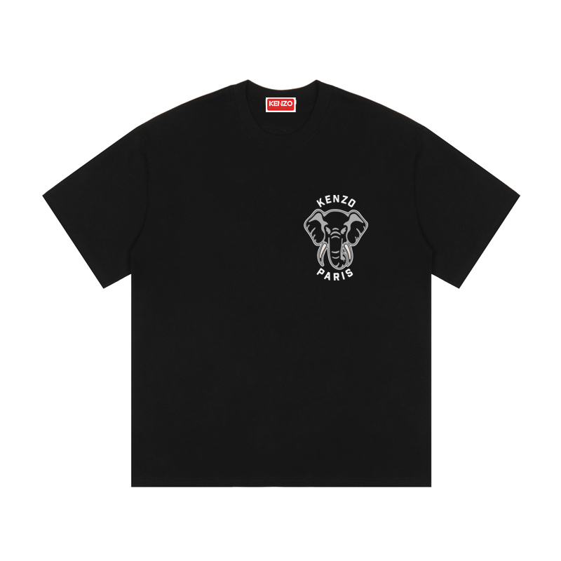 高田贤三 (Kenzo) 大学丛林队大象胸前LOGO背后大LOGO 颜色：黑色 白色 杏色 尺码：M L XL XXL 三标齐 款号：K41