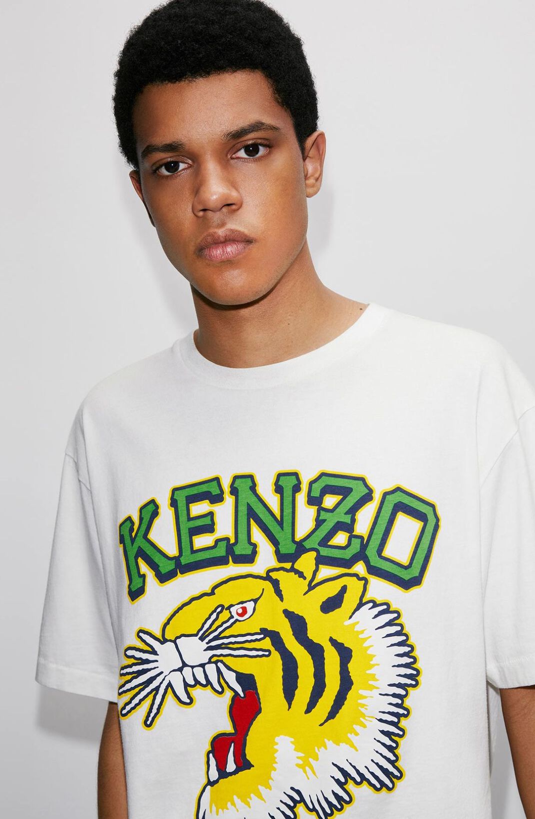 ['KENZO 代表队丛林老虎超大t恤VARSITY JUNGLE' TIGER OVERSIZE T-SHIRT 颜色：黑色 红色 杏色 白色 棕色 尺码：M L XL XXL 三标齐 款号：K48]