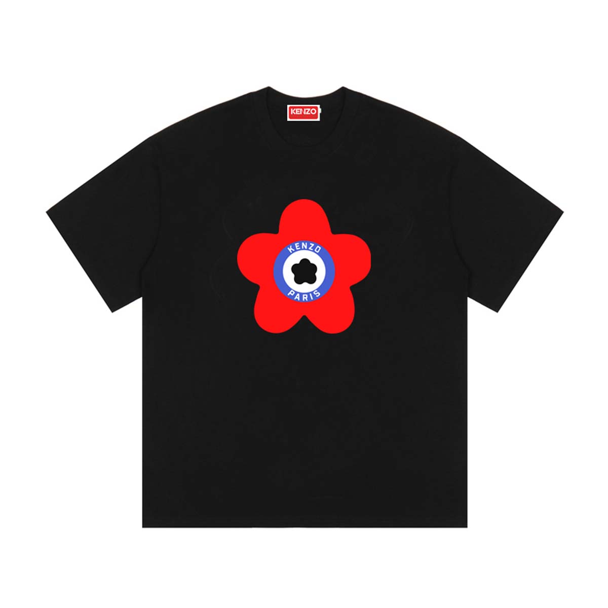 高田贤三 (Kenzo) 胸前大花LOGO大学丛林队'BOKE FLOWER' T-SHIRT 颜色：黑色 杏色 白色 藏蓝色 尺码：M L XL XXL 三标齐 款号：K81
