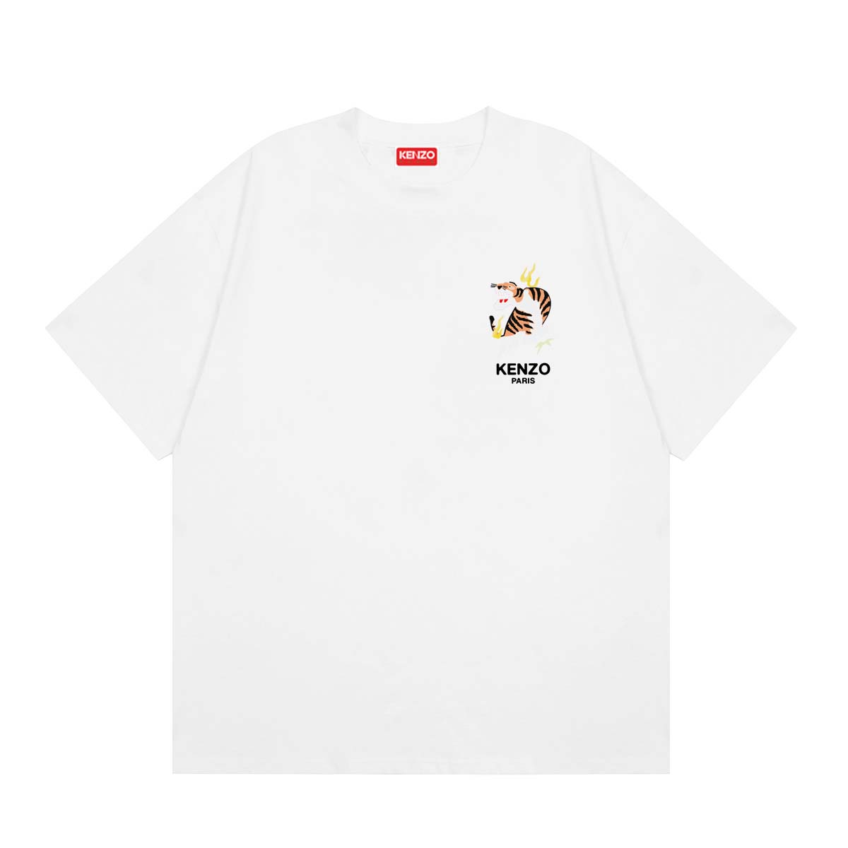 KENZO Camiseta clásica bordada del Año del Dragón 2024 'YEAR OF THE DRAGON' EMBROIDERED CLASSIC T-SHIRT, colores: blanc…