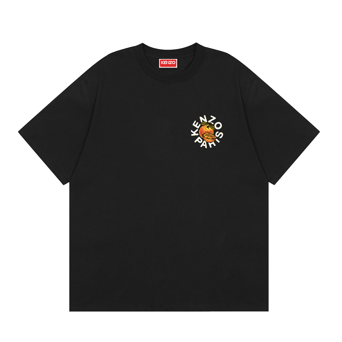 Camiseta clásica KENZO ORANGE con logo de naranja en el pecho. Colores: albaricoque, blanco, negro. Tallas: M L XL XXL.…