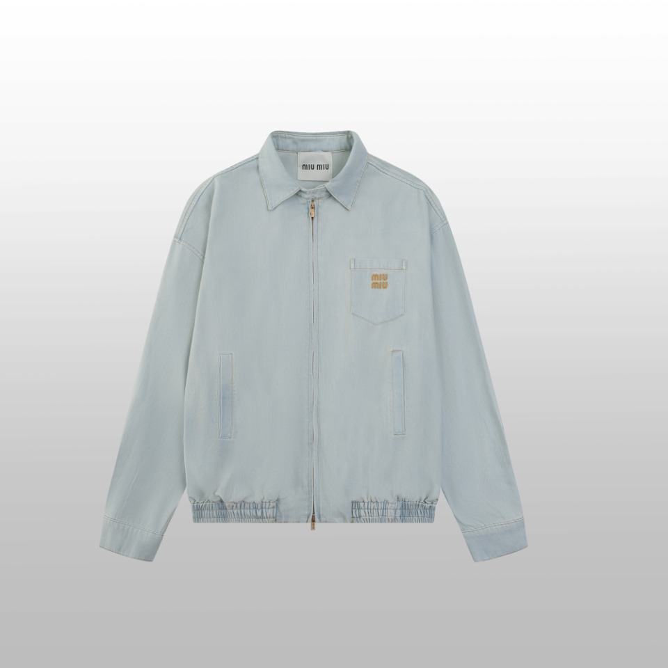 MiuMiu Clothing Coats & Jackets Blue Unisex