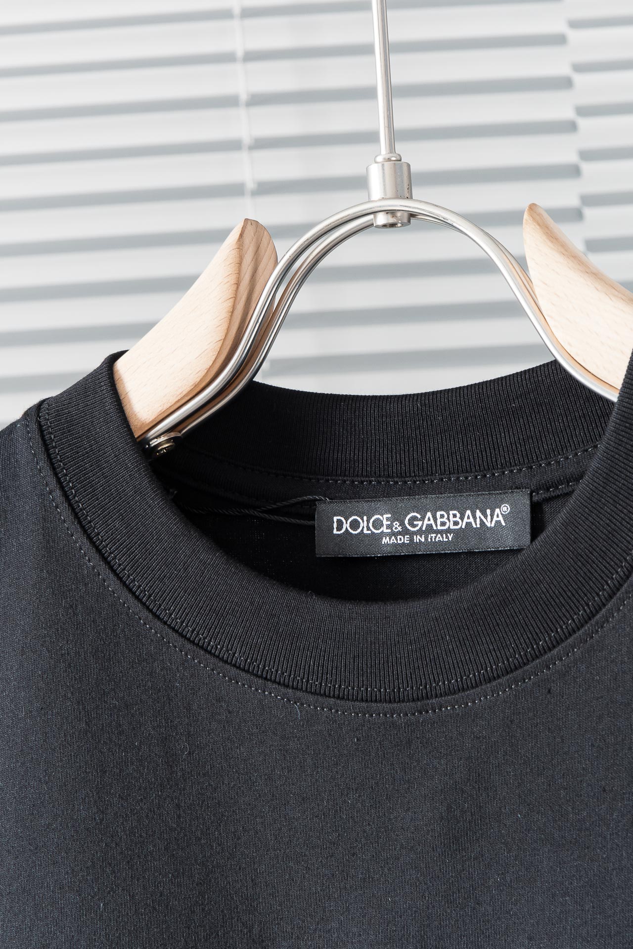 New#D&G2024SS圆领短袖T恤贸易公司订单客供进口双纱精梳棉面料以天然植物纤维提炼出来手感柔软穿