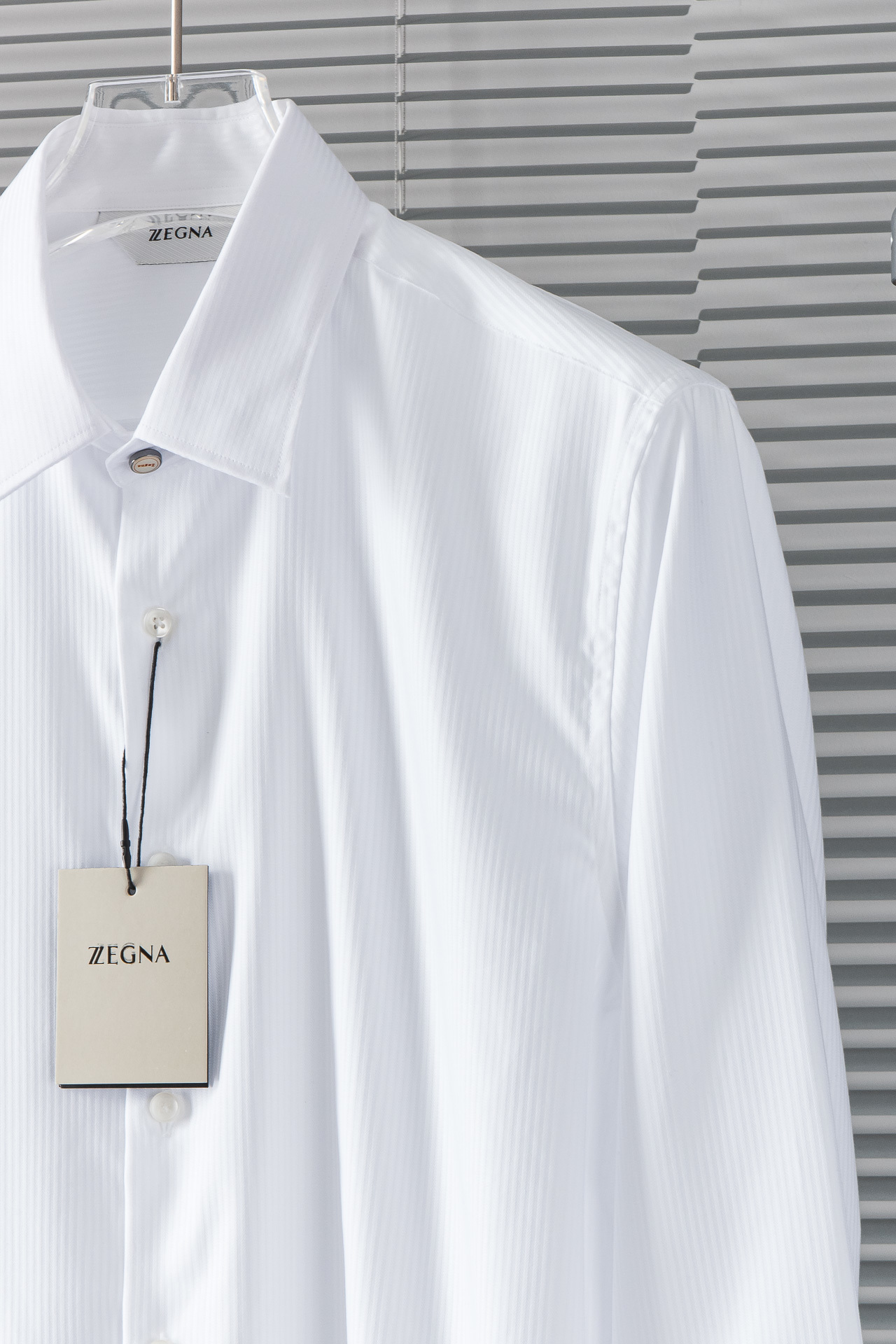 New#！！！杰尼亚ZEGNA高品质的珍藏级进口高织棉男士条纹长袖衬衫!24FW秋冬新款高品质的奢品者首